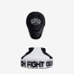 SFP-513  Curved Synthetic Leather Black & White focus pads