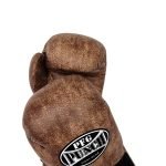 Boxing Training Sparring Glove Made of Genuine  Cowhide Tan Leather.